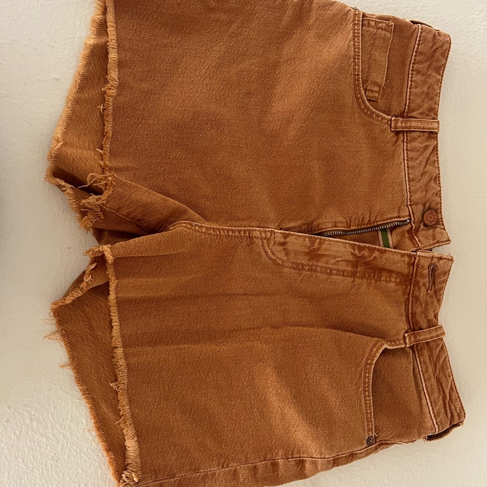 Pilcro Tan Denim Shorts